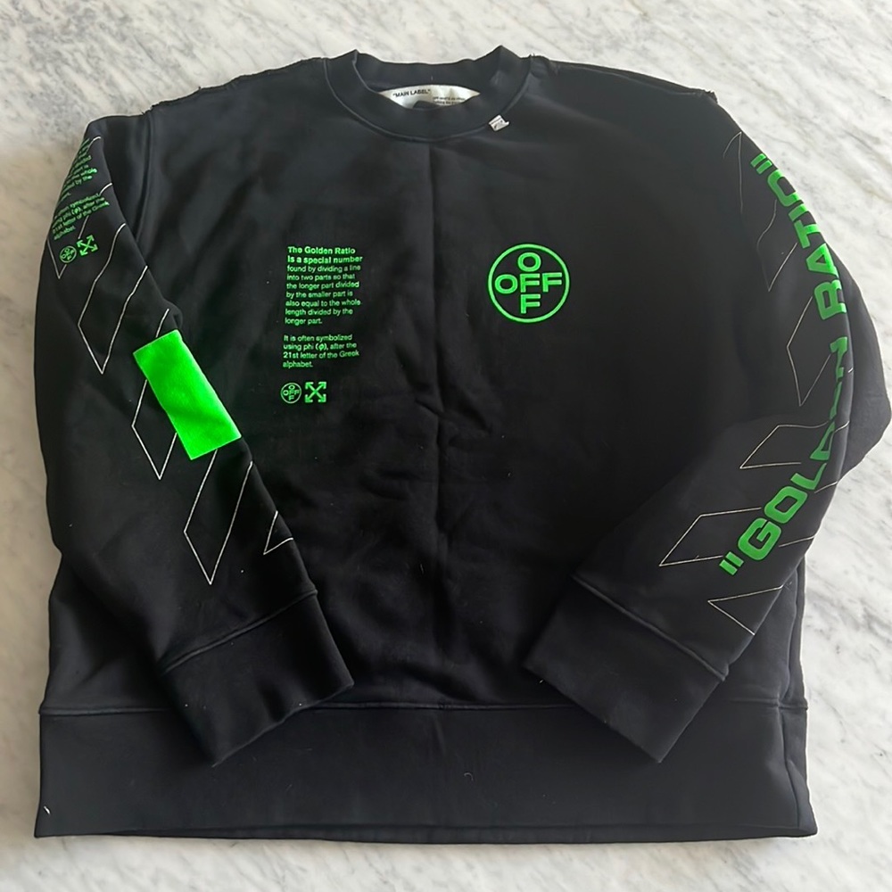 Authentic Off White sweatshirt EUC sz S